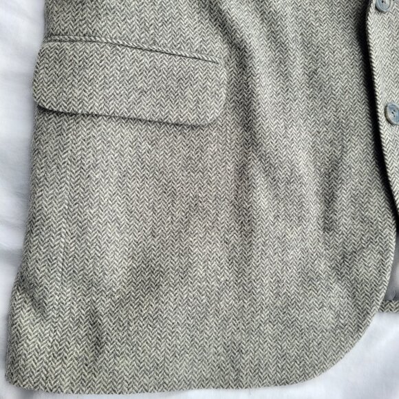 Today's Man Camel Hair Sports Coat Blazer Herringbone 2 Button Lined Pockets - Picture 6 of 16